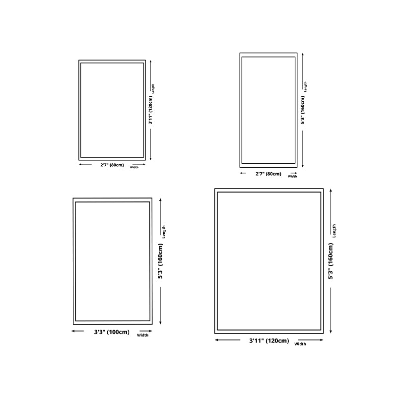 Gray Modern Rug Polyester Abstract Graphic Rug Washable Rug for Living Room