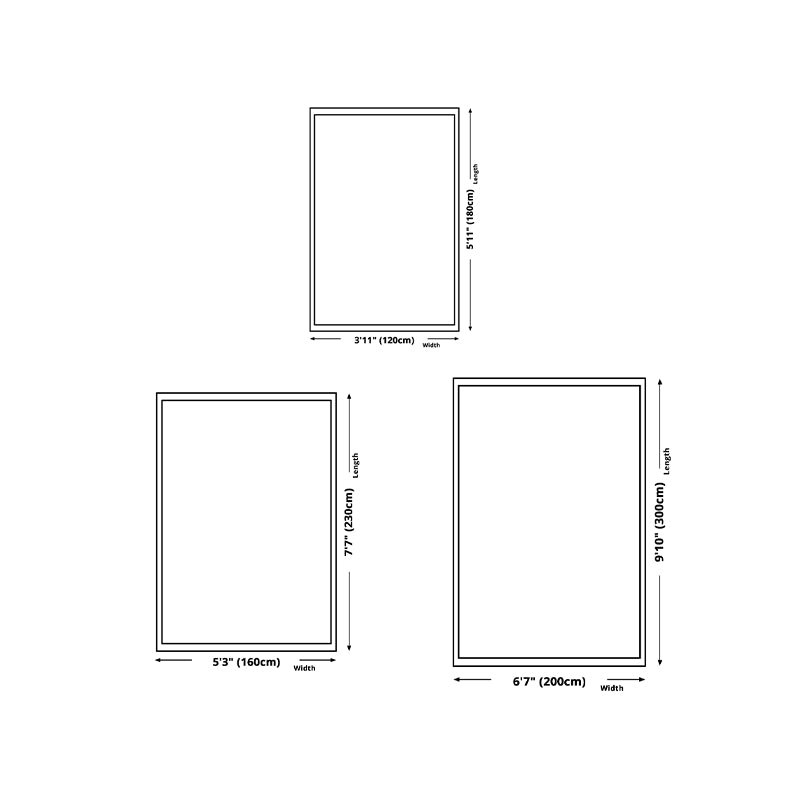 Creative Geometry Print Area Rug Polyester Indoor Carpet Pet Friendly Rug for Home Decoration