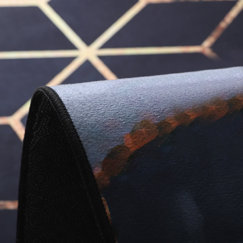 Simplicidad Área de impresión Rectángulo Alfombra alfombra alfombra de poliéster sin deslizamiento alfombra interior para sala de estar