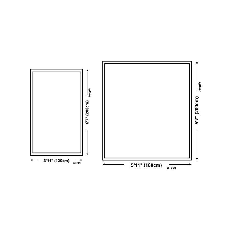 Simplicidad Área de impresión Rectángulo Alfombra alfombra alfombra de poliéster sin deslizamiento alfombra interior para sala de estar