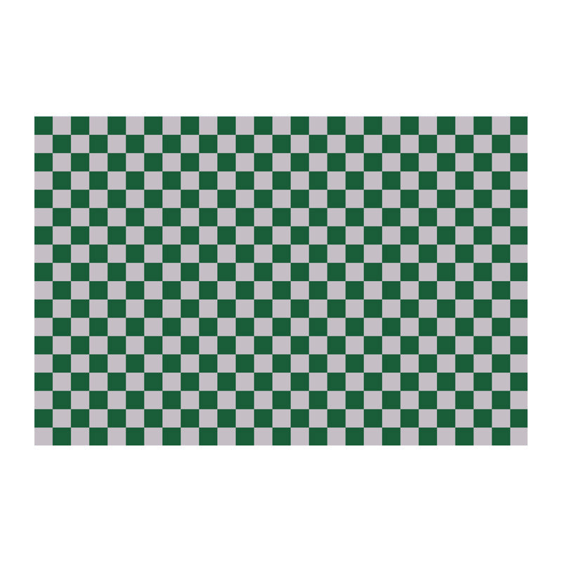 Alfombra de estampado de estampado de estampado de rejilla de poliéster de poliéster negro para sala de estar para sala de estar