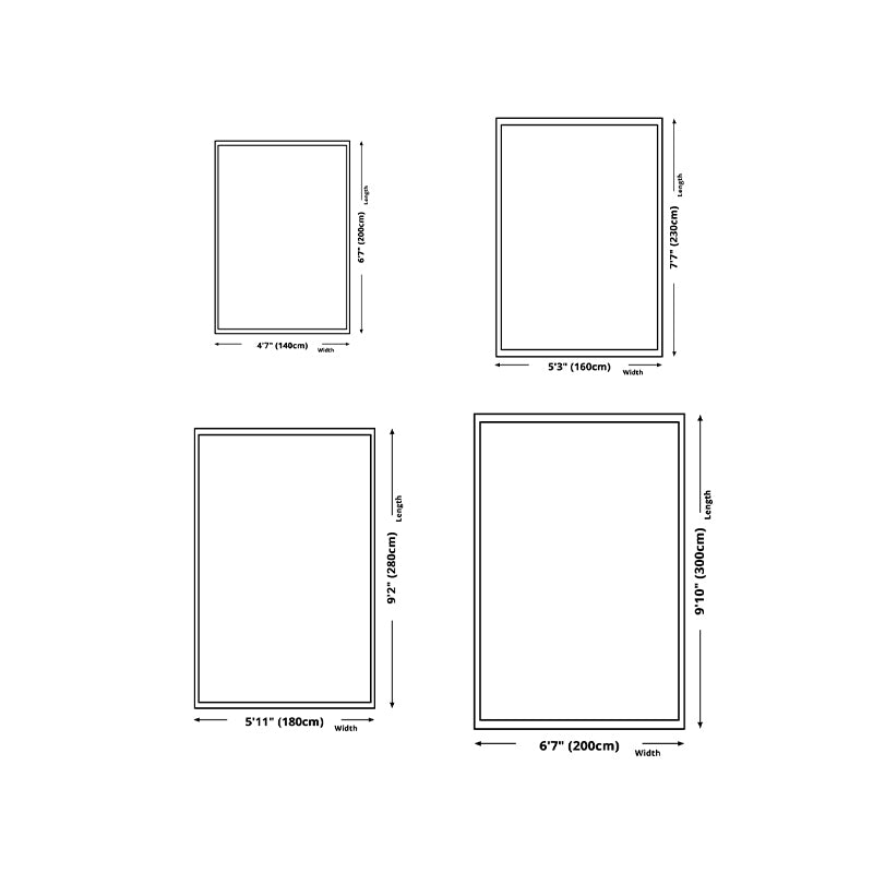 Alfombra de estampado de estampado de estampado de rejilla de poliéster de poliéster negro para sala de estar para sala de estar