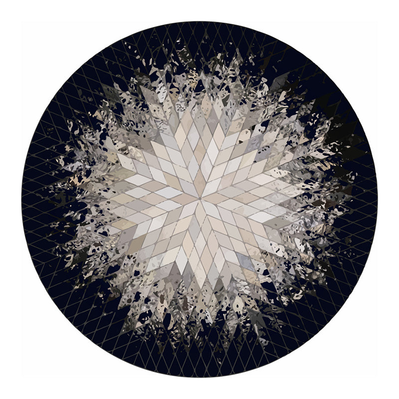 Yellow Modern Rug Polyester Sunflower Rug Washable Area Rug for Home Decor