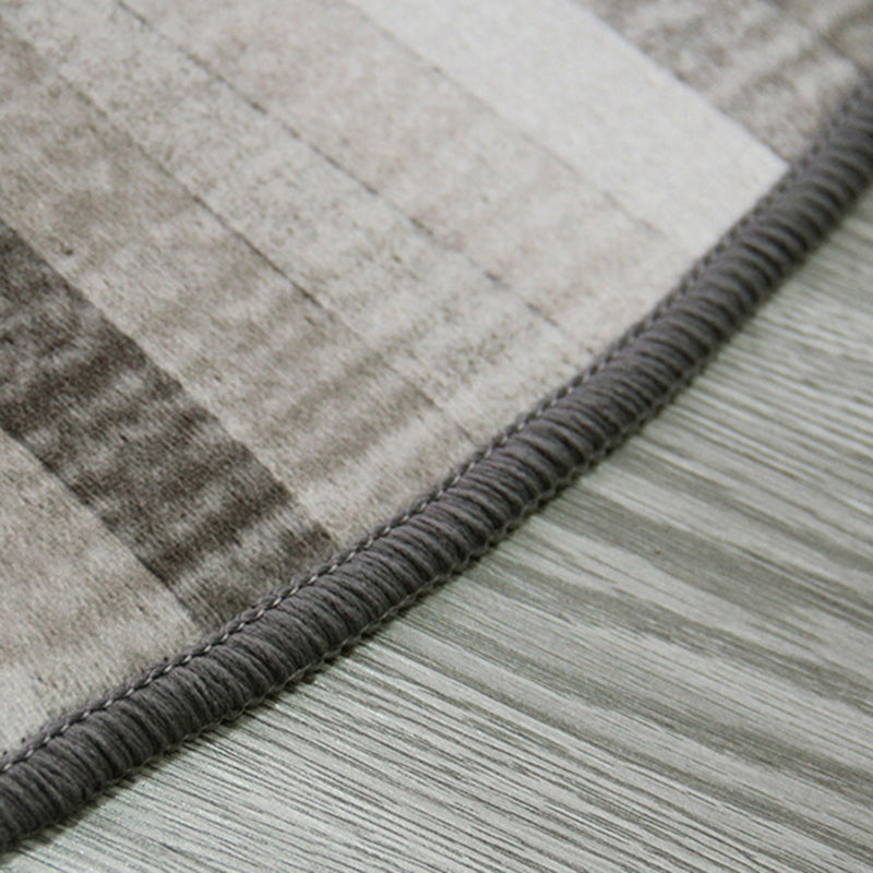 Brown Modern Rug Polyester Graphic Rug Washable Rug for Home Decoration