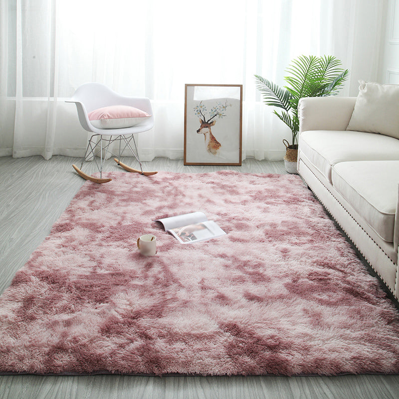 Minimalistische massive Shag-Fläche Teppich Polyester Innenteppich nicht rutschfest