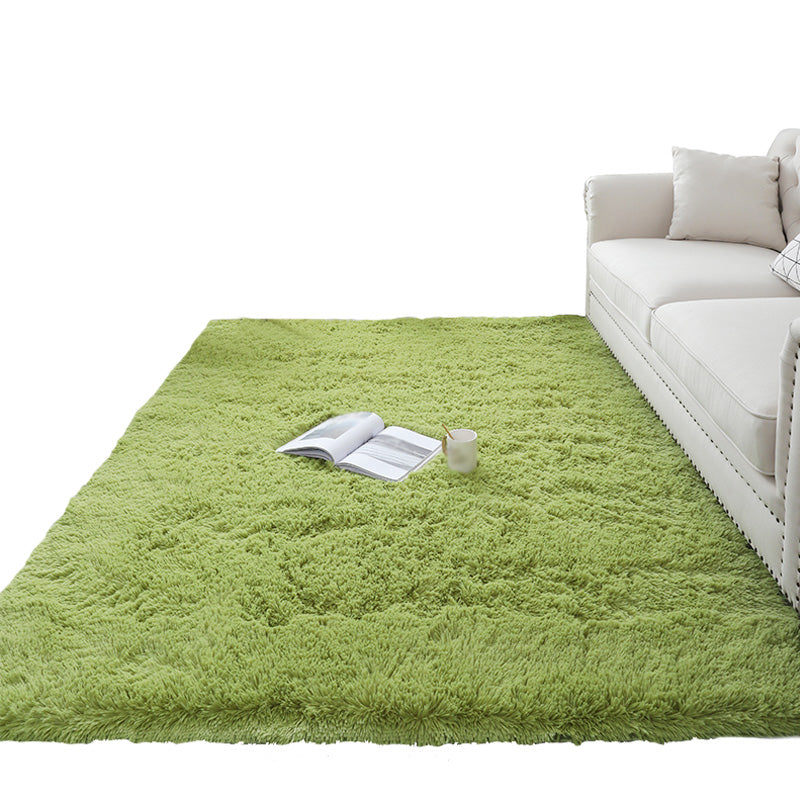 Minimalistische massive Shag-Fläche Teppich Polyester Innenteppich nicht rutschfest