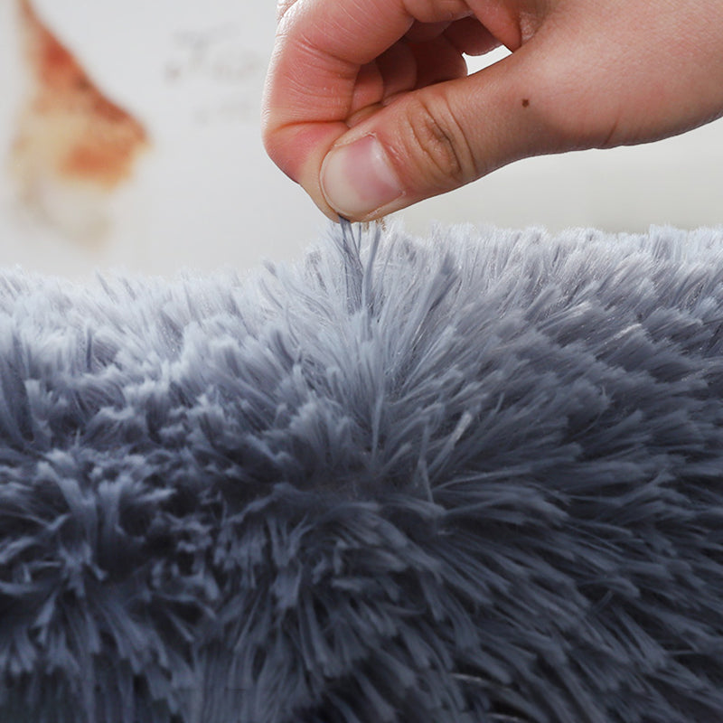 Minimalistische massive Shag-Fläche Teppich Polyester Innenteppich nicht rutschfest