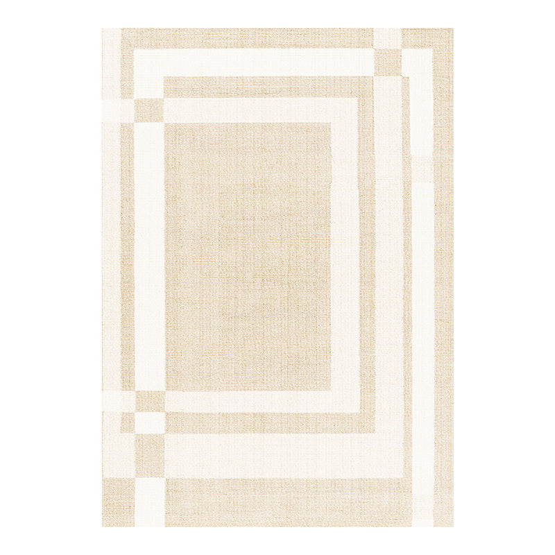 Trendy Rectangle Print Indoor Rug Polyester Carpet Non-Slip Backing Area Rug for Home Decoration