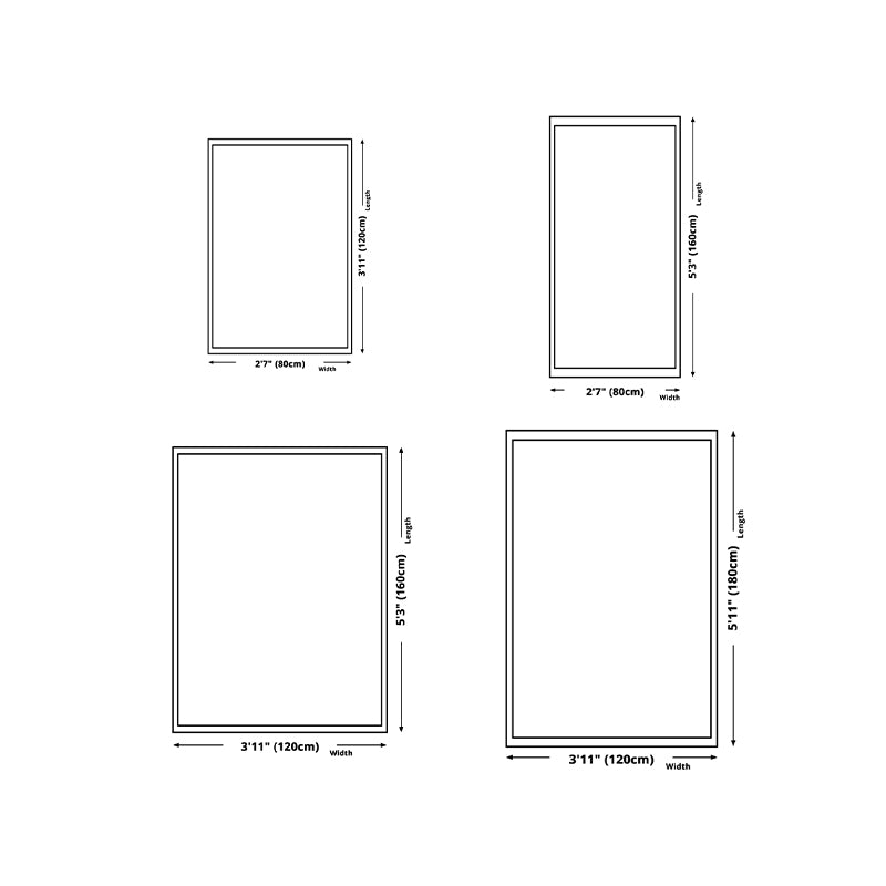 Modern Geometry Print Indoor Carpet Polyester Area Rug Washable Carpet for Home Decoration