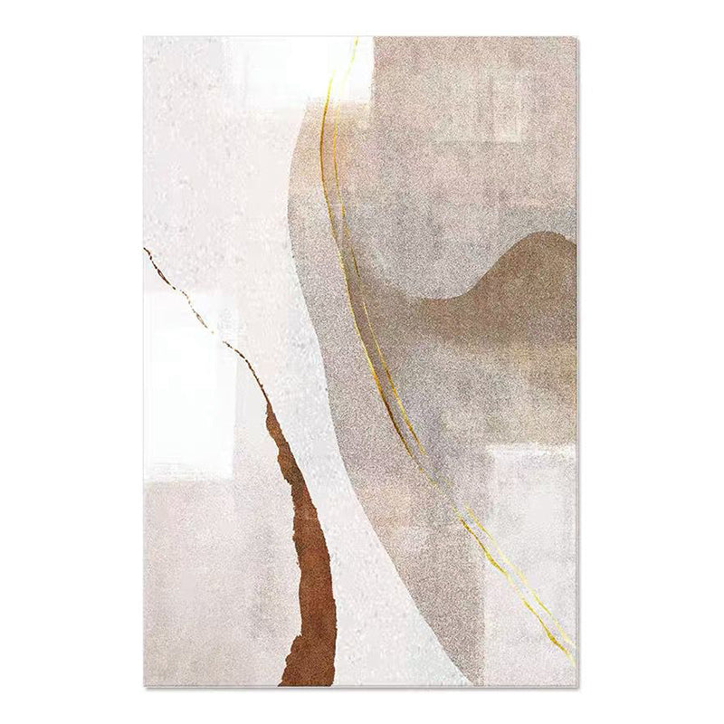 Modern Graphic Print Indoor Carpet Polyester Area Rug Non-Slip Backing Carpet for Living Room