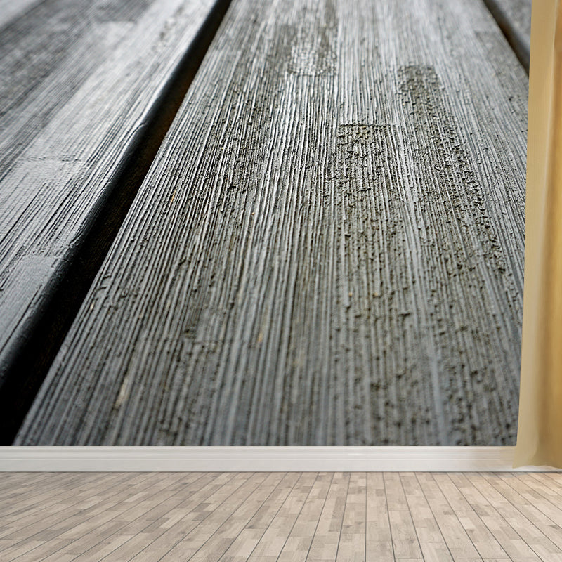 Wood Grain Mural Contemporary Home Decor for Sitting Room, Water Resistant