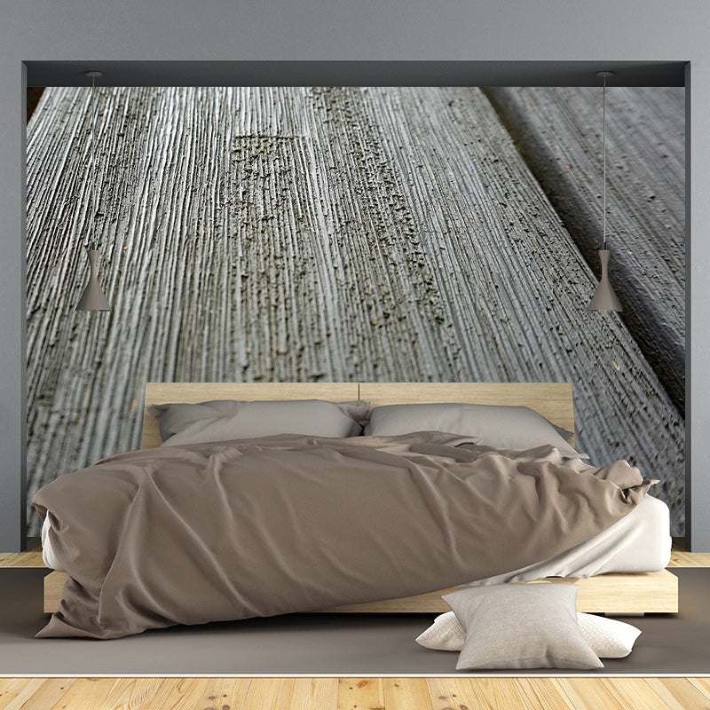 Wood Grain Mural Contemporary Home Decor for Sitting Room, Water Resistant
