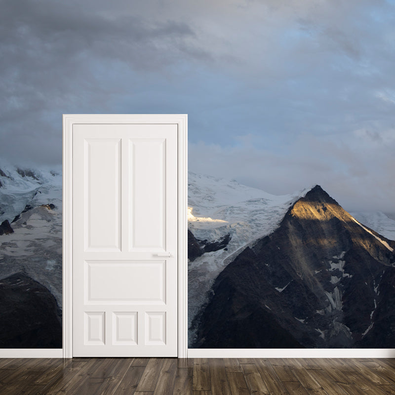 Mountains Wall Mural Decal Stain Resistant Wall Covering for Decoration