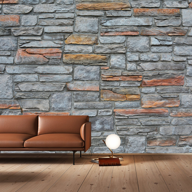 Brick Customized Mural Decal Modern Mildew Resistant Wall Covering for Living Room