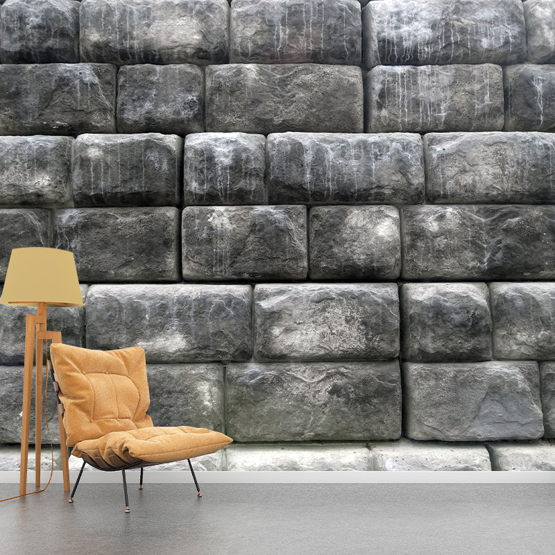 Brick Customized Mural Decal Modern Mildew Resistant Wall Covering for Living Room