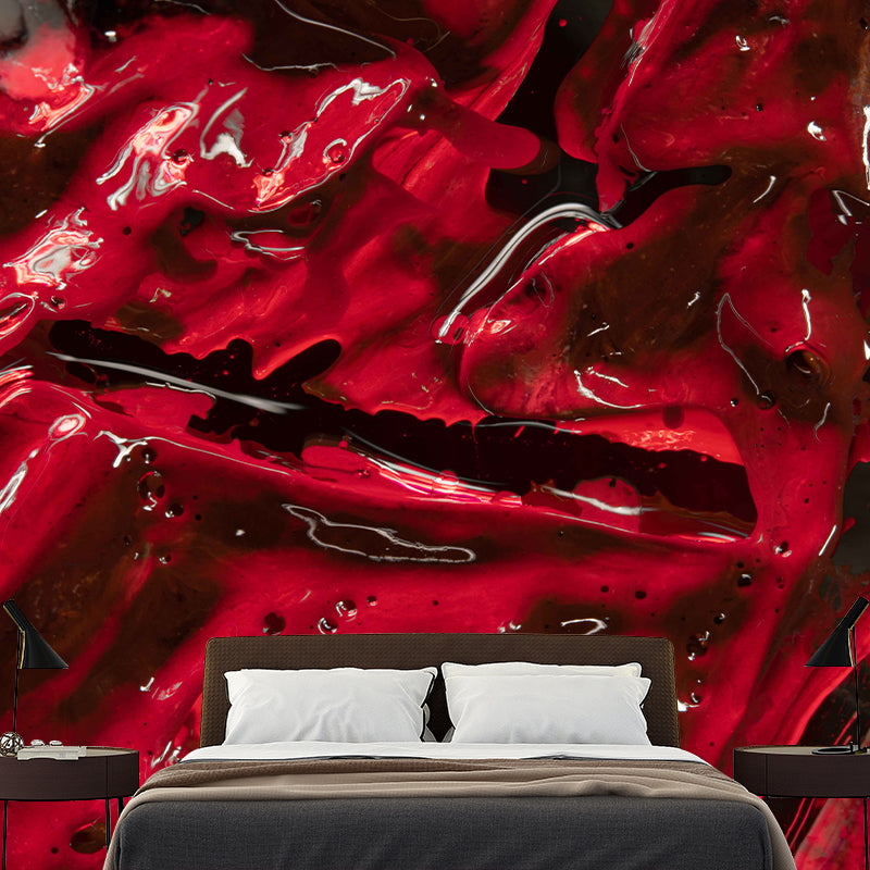 Abstract Contemporary Mural for Living Room Mildew Resistant Wall Covering