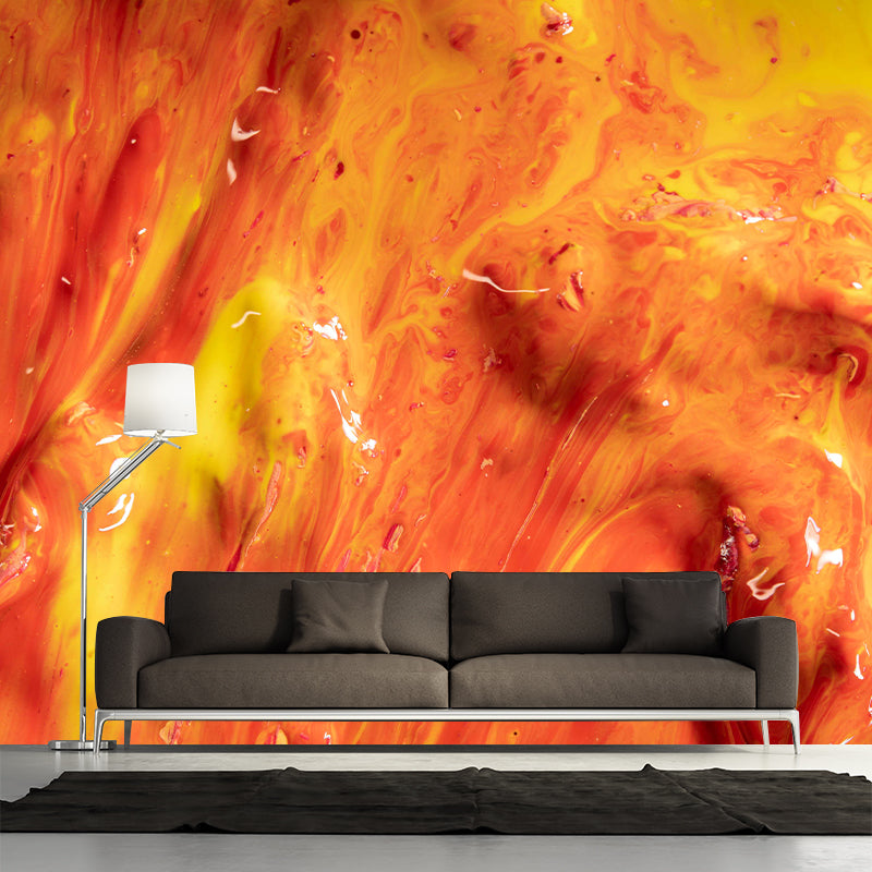 Abstract Contemporary Mural for Living Room Mildew Resistant Wall Covering