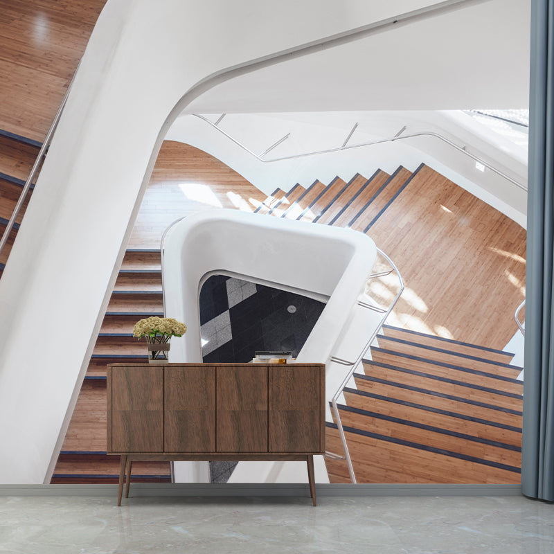 Space Extension Removable Mural Wallpaper Stain-Resistant for Guest Room