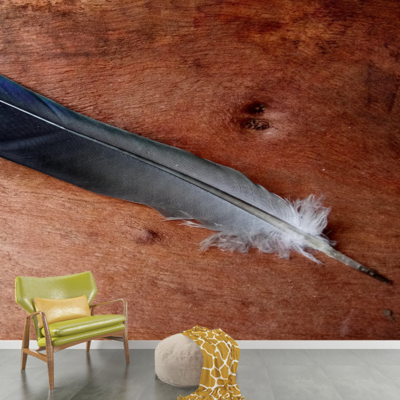 Feather Wall Mural for Living Room Bedroom, Removable, Customized Size