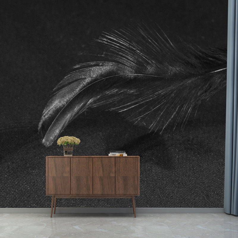 Modern Plumage Wall Covering for Bedroom Home Wall Decor, Moisture Resistant