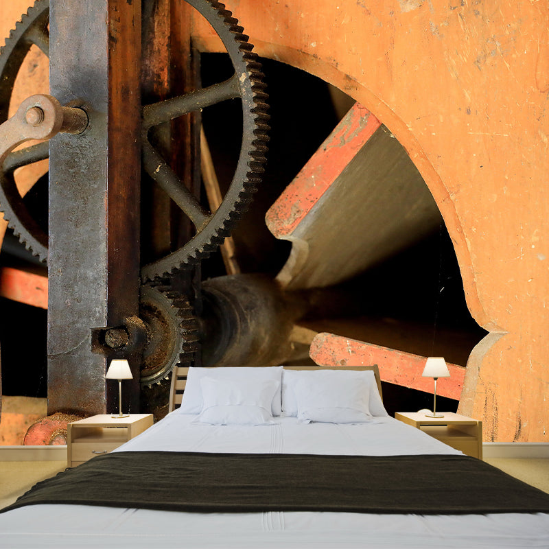 Industrial Photography Style Building Mural Wallpaper Mildew Resistant for Wall Decor