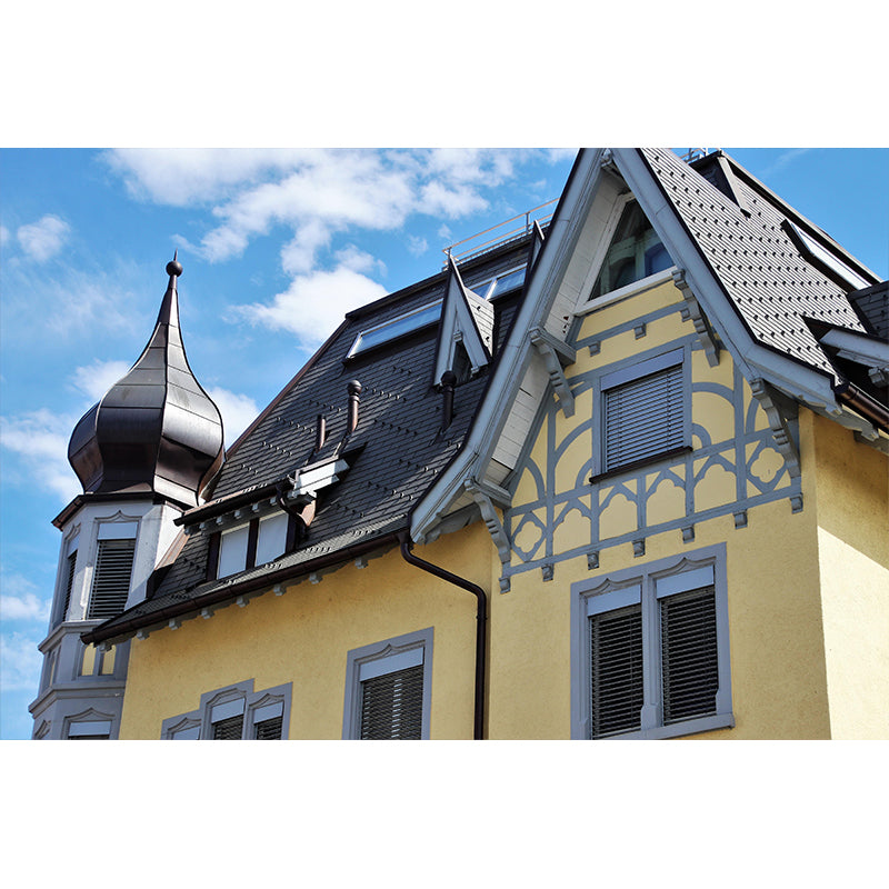 Contemporary Photography Style Building Mural Mildew Resistant for Wall Decor