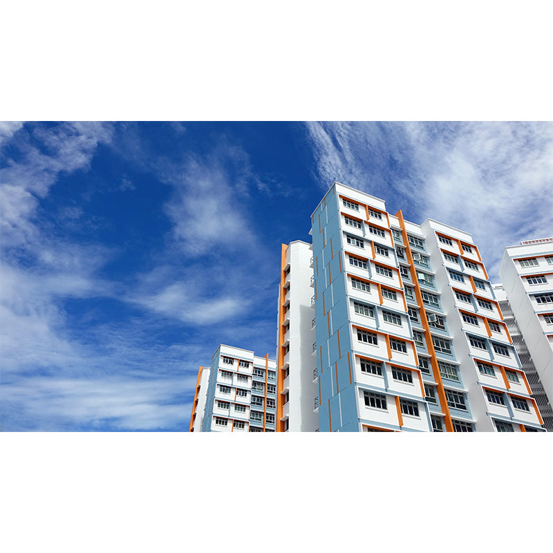 Contemporary Photography Style Building Mural Wallpaper Mildew Resistant for Decoration