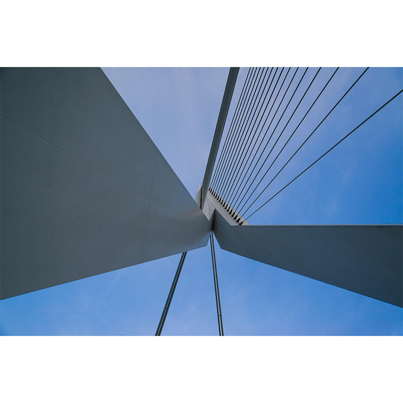 Contemporary Photography Style Building Mural Wallpaper Mildew Resistant for Home