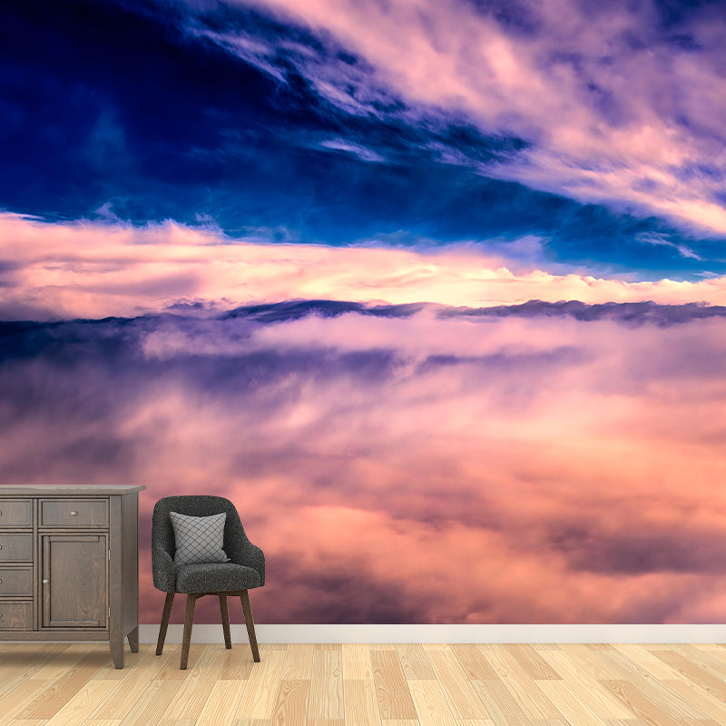 Cloud Sky Photography Style Sky Mural Wallpaper Mildew Resistant Wall Art