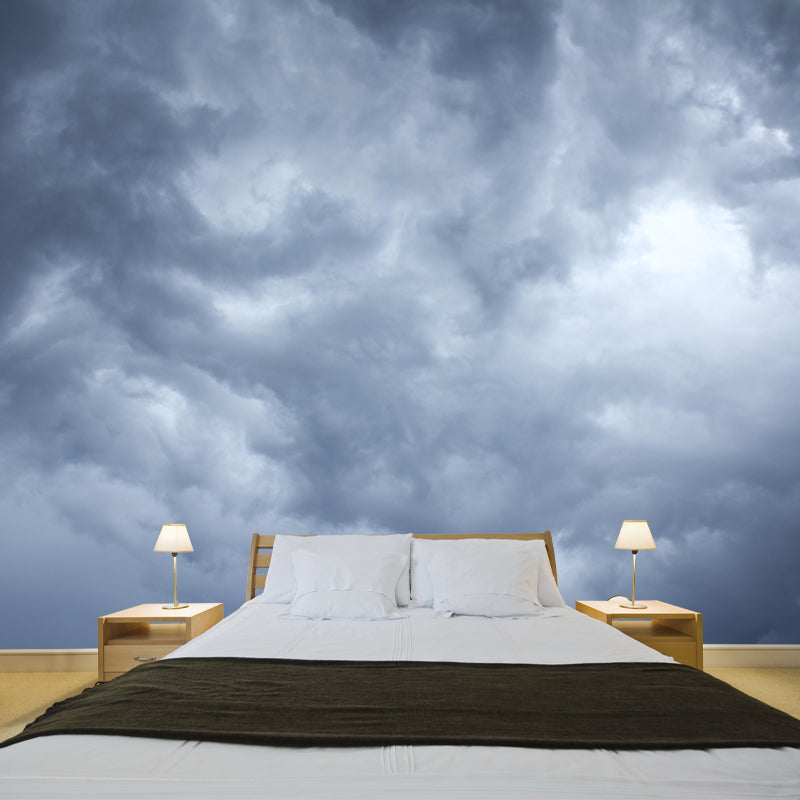 Cloud Sky Photography Style Sky Mural Wallpaper Mildew Resistant Wall Art