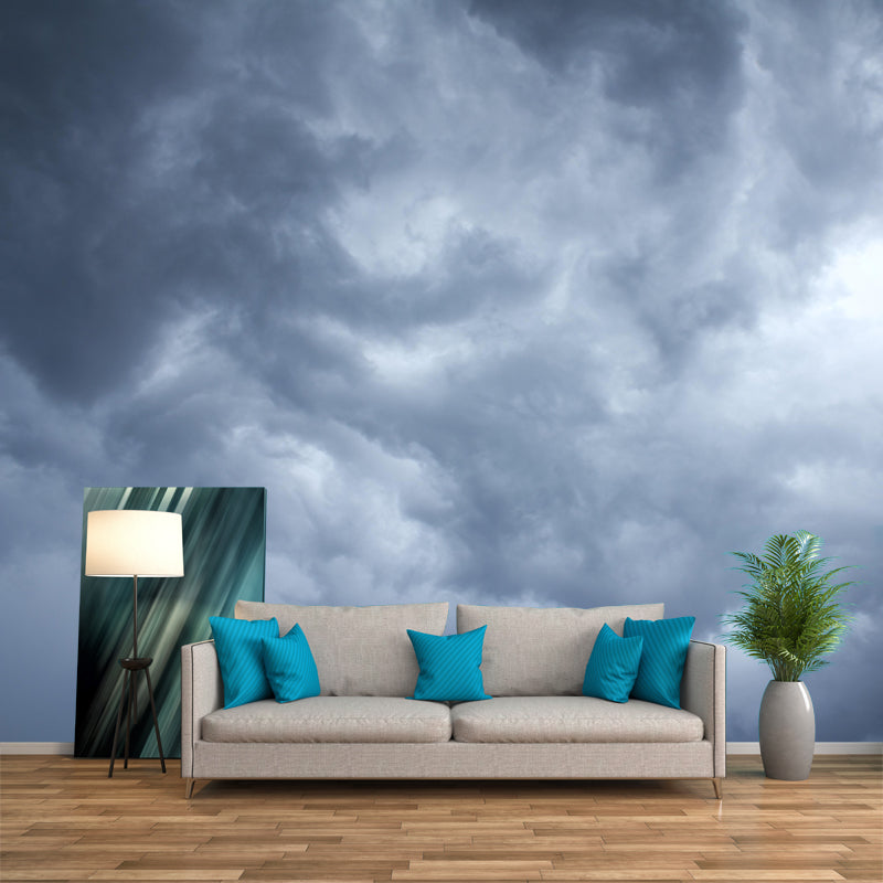 Cloud Sky Photography Style Sky Mural Wallpaper Mildew Resistant Wall Art