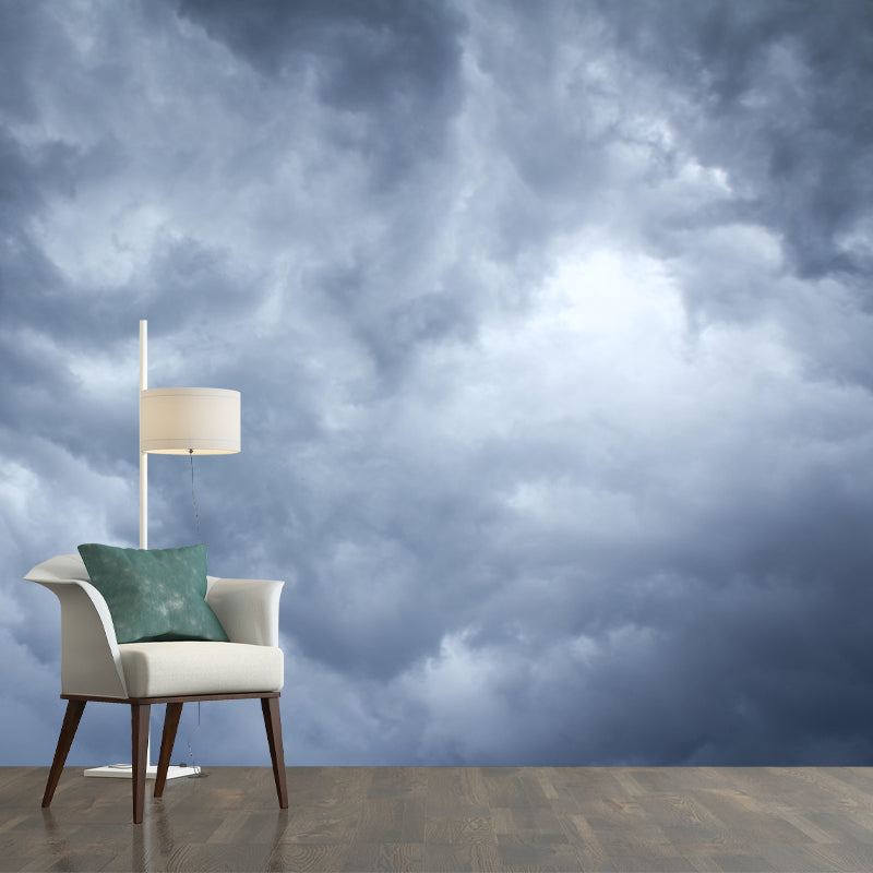 Cloud Sky Photography Style Sky Mural Wallpaper Mildew Resistant Wall Art