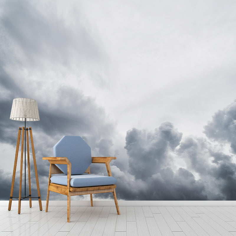Contemporary Photography Style Sky Mural Wallpaper Mildew Resistant for Room