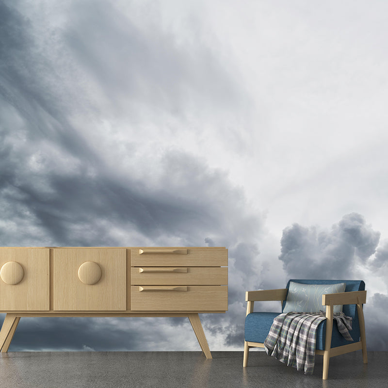 Contemporary Photography Style Sky Mural Wallpaper Mildew Resistant for Room