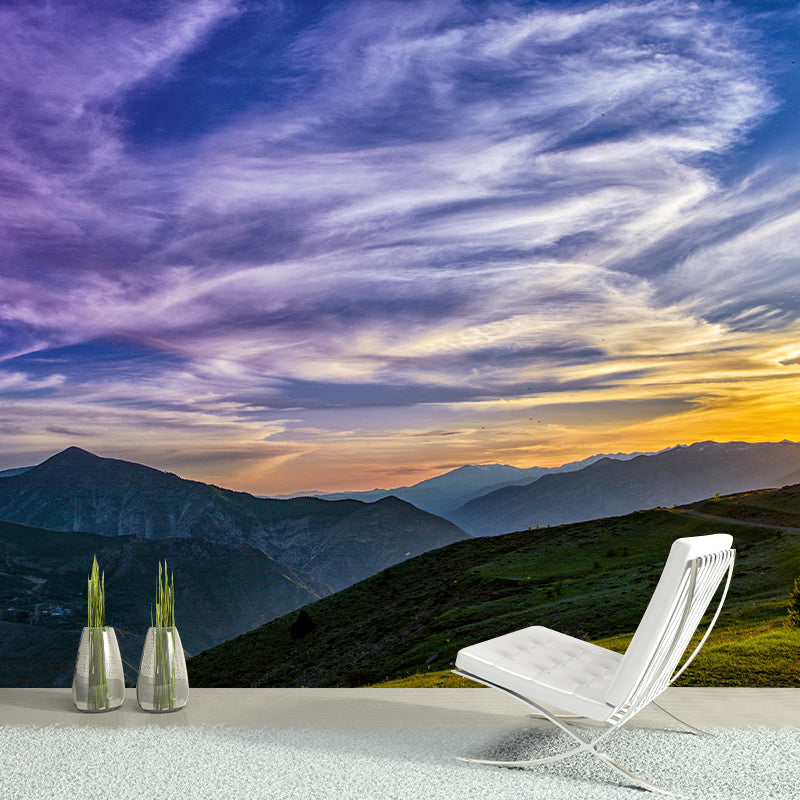 Sky Cloud Photography Style Sky Mural Wallpaper Mildew Resistant for Home Decor