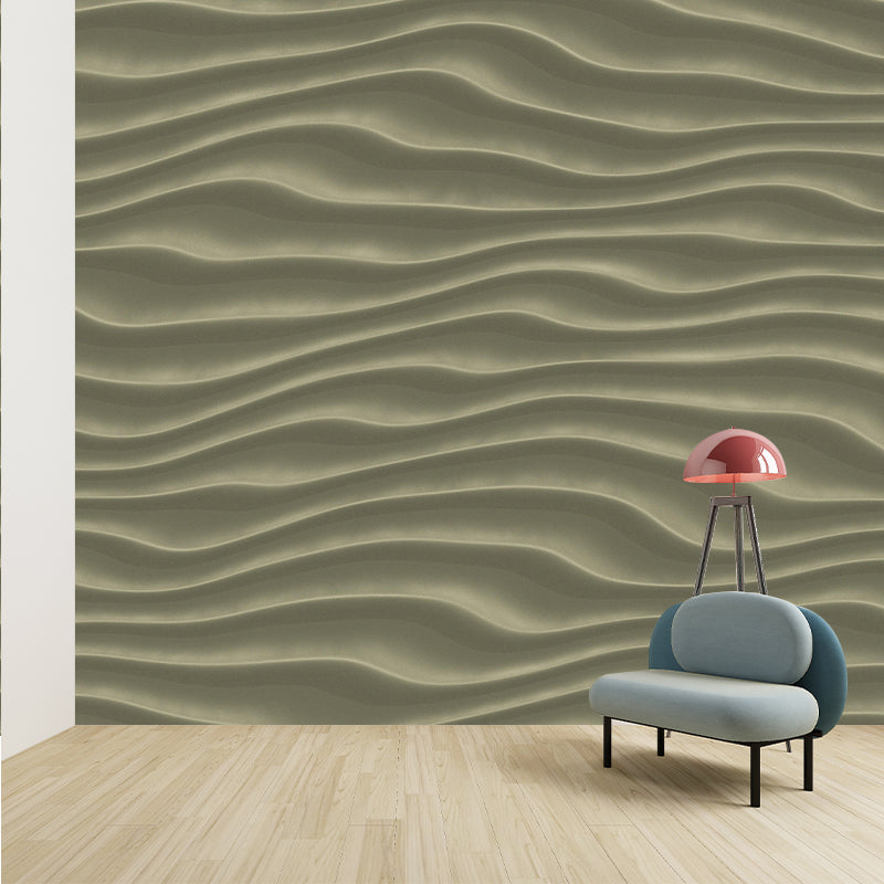 Contemporary Photography Style Desert Mural Wallpaper Mildew Resistant Wall Covering