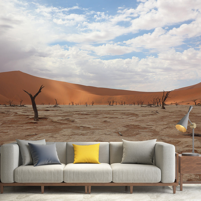 Contemporary Photography Style Desert Mural Wallpaper Mildew Resistant Wall Art