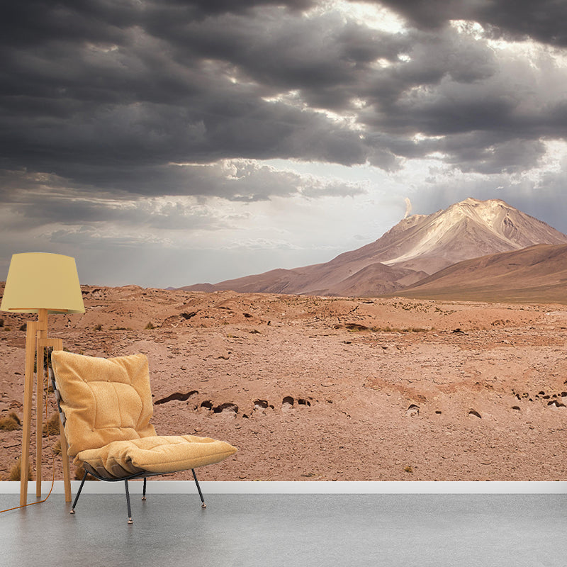 Desert Mural Contemporary Photography Style Wallpaper Mildew Resistant for Decoration