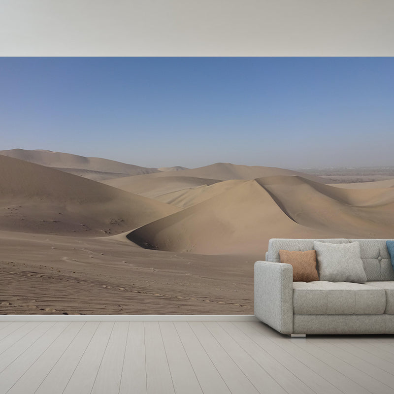 Desert Mural Contemporary Photography Style Wallpaper Mildew Resistant for Bedroom