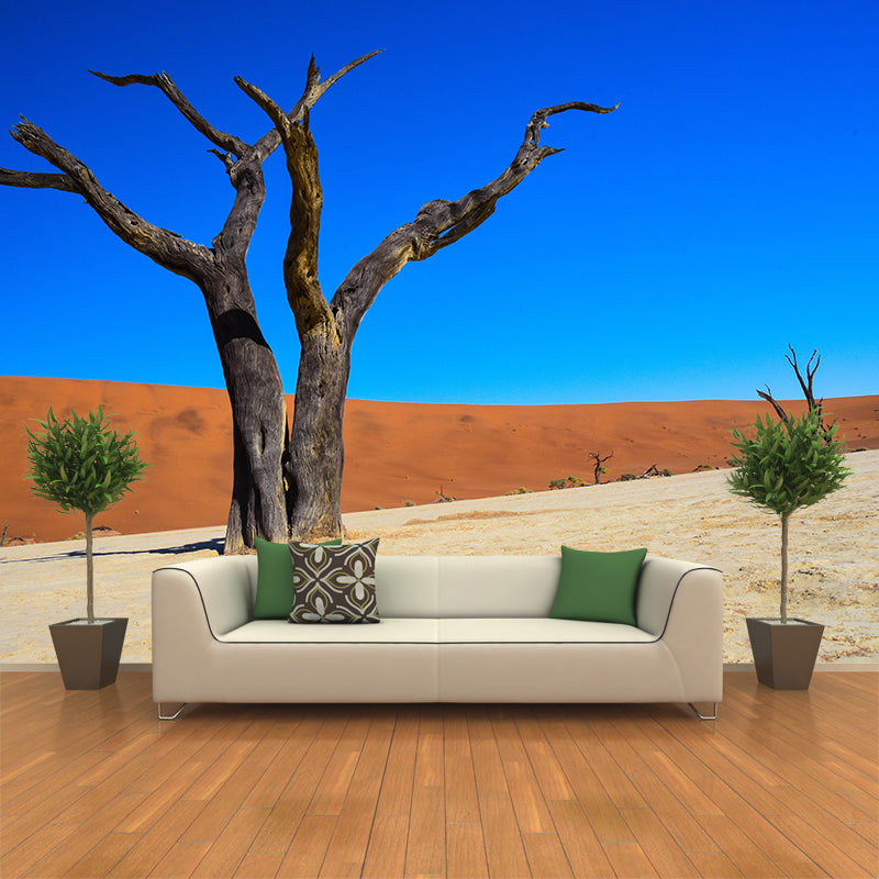 Contemporary Photography Style Desert Mural Wallpaper Mildew Resistant for Room