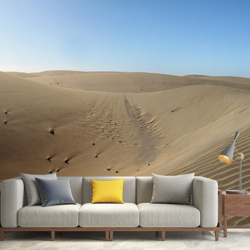 Wall Decor Contemporary Photography Style Desert Mural Wallpaper Mildew Resistant