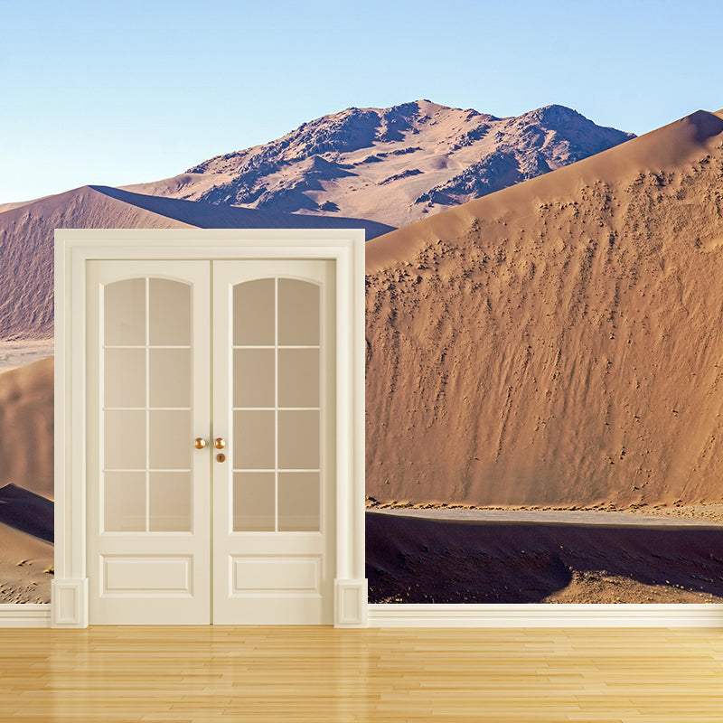 Wall Decor Contemporary Photography Style Desert Mural Wallpaper Mildew Resistant
