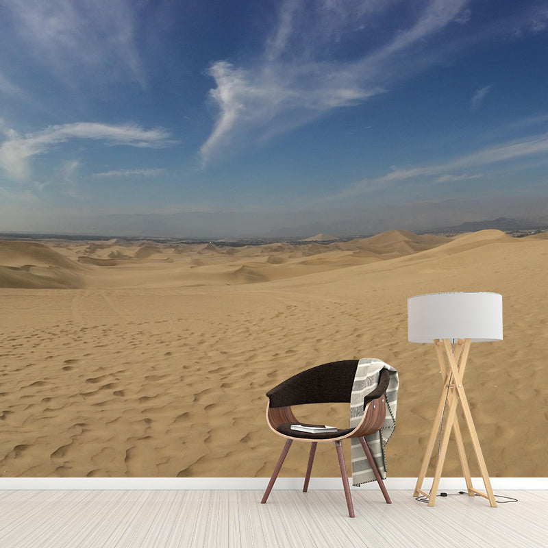 Wall Decor Contemporary Photography Style Desert Mural Wallpaper Mildew Resistant