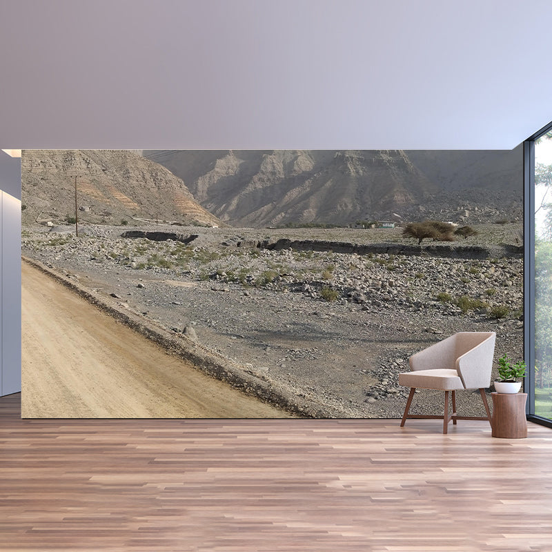 Contemporary Photography Style Desert Mural Wallpaper Mildew Resistant for Home