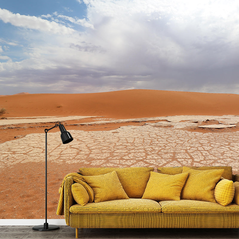 Contemporary Photography Style Desert Mural Wallpaper Mildew Resistant for Home