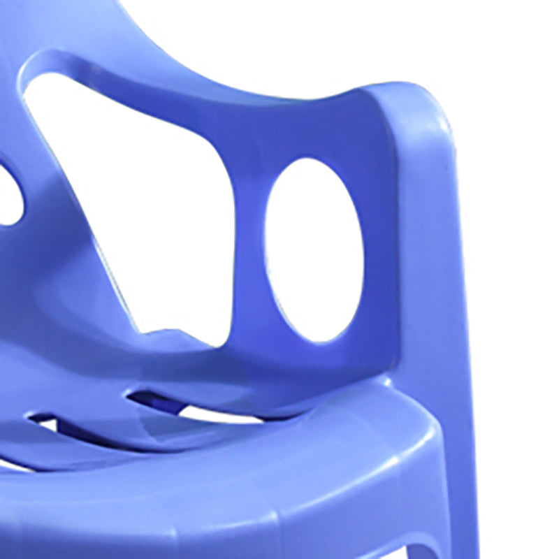 Sillas de comedor de plástico de estilo moderno, respaldo de listones, sillas laterales apilables para el hogar