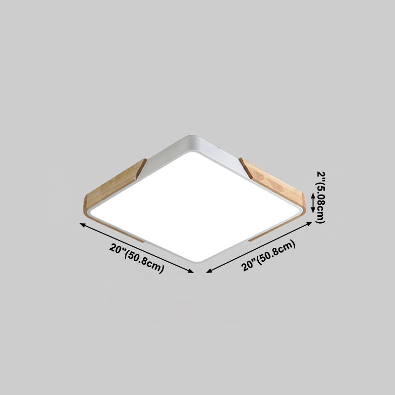 Plafonnier LED de Style macaron moderne, montage encastré géométrique en fer pour chambre à coucher