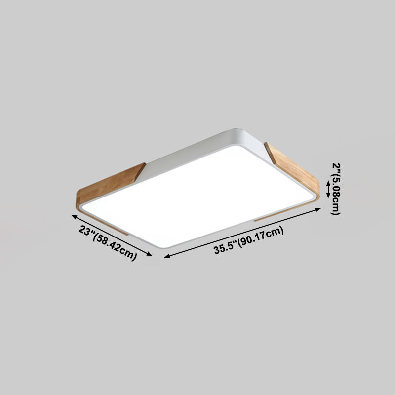 Plafonnier LED de Style macaron moderne, montage encastré géométrique en fer pour chambre à coucher