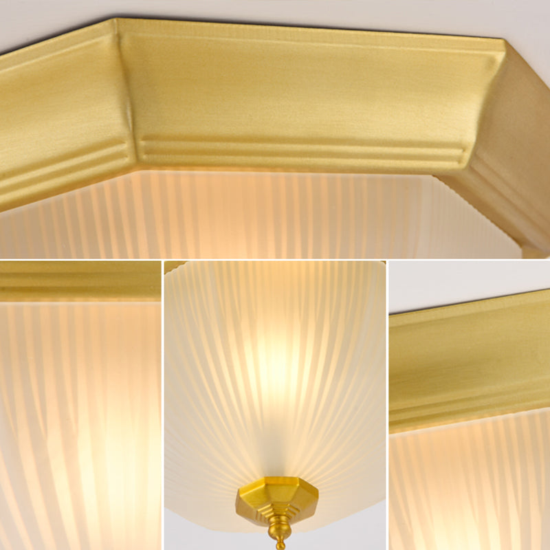 Lampes encastrées de forme géométrique Plafonniers encastrés en verre modernes