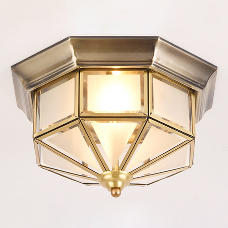 Geometric Shape Flush Mount Lamps Modern Glass Flush Mount Ceiling Lights